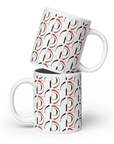 White glossy mug